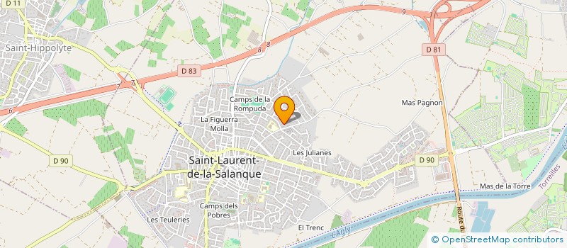 localisation de l'entreprise MADAME VIRGINIE TOPIN  SAINT-LAURENT-DE-LA-SALANQUE