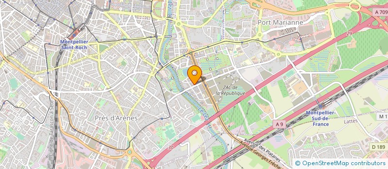 localisation de l'entreprise MADAME VIRGINIE TORSIELLO à MONTPELLIER