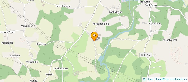 localisation de l'entreprise MADAME VIRGINIE TOULLIER  LANGUIDIC