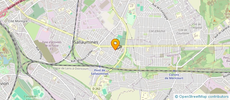 localisation de l'entreprise MADAME VIRGINIE TOURBIER  SALLAUMINES