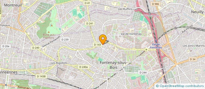 localisation de l'entreprise MADAME VIRGINIE TOURNIAIRE à FONTENAY-SOUS-BOIS