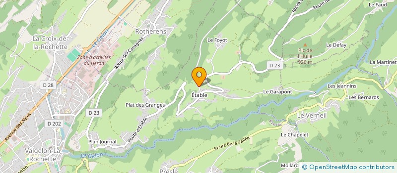 localisation de l'entreprise MADAME VIRGINIE TOURNIER  VALGELON-LA ROCHETTE