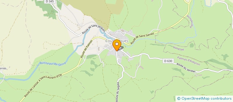 localisation de l'entreprise MADAME VIRGINIE TOURNIER  PALMAS D'AVEYRON