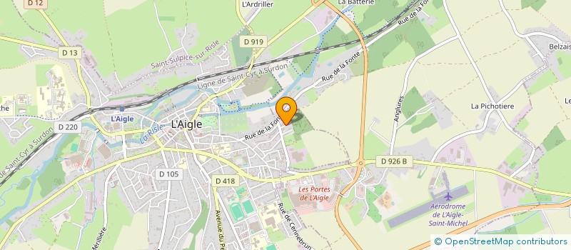 localisation de l'entreprise MADAME VIRGINIE TOUZE à L'AIGLE