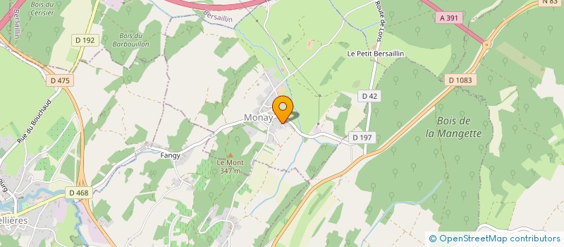 localisation de l'entreprise MADAME VIRGINIE TRIPODI  MONAY