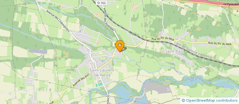 localisation de l'entreprise MADAME VIRGINIE TROUSSARD  SAINT-LAURENT-DE-NESTE