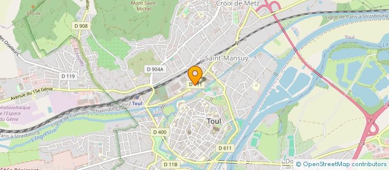 localisation de l'entreprise MADAME VIRGINIE TRUSCH  TOUL