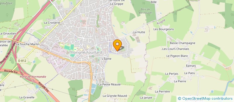 localisation de l'entreprise MADAME VIRGINIE TURPIN  THORIGNE-FOUILLARD