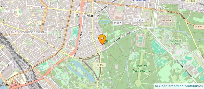 localisation de l'entreprise MADAME VIRGINIE VACHERON  SAINT-MANDE