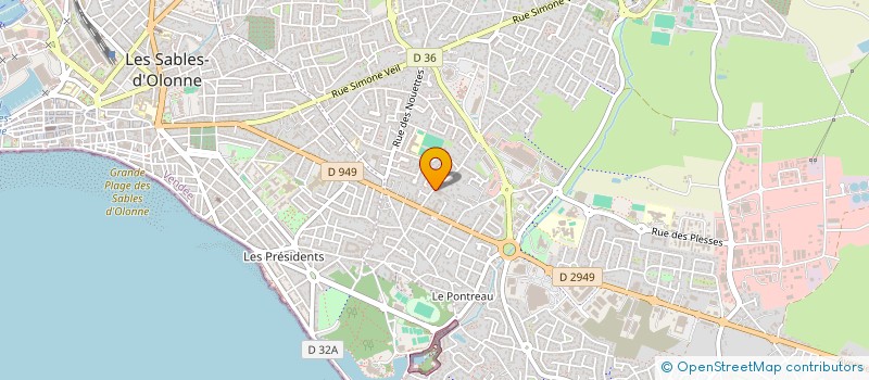 localisation de l'entreprise MADAME VIRGINIE VAN CAYZEELE à LES SABLES-D'OLONNE