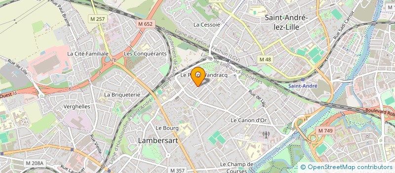 localisation de l'entreprise MADAME VIRGINIE VAN-HUFFEL à LAMBERSART