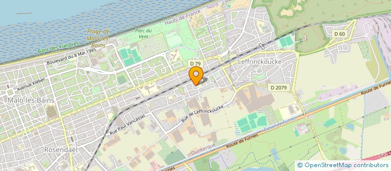 localisation de l'entreprise MADAME VIRGINIE VANDENBERGHE à DUNKERQUE