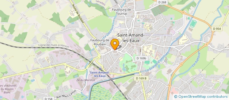 localisation de l'entreprise MADAME VIRGINIE VANDENHOVE  SAINT-AMAND-LES-EAUX