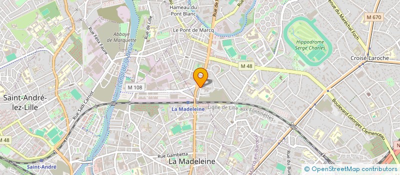 localisation de l'entreprise MADAME VIRGINIE VANDOOLAEGHE à MARCQ-EN-BARŒUL