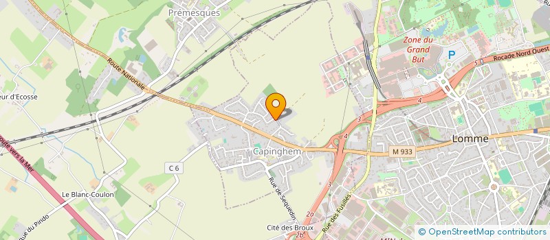 localisation de l'entreprise MADAME VIRGINIE VANLANCKER  CAPINGHEM