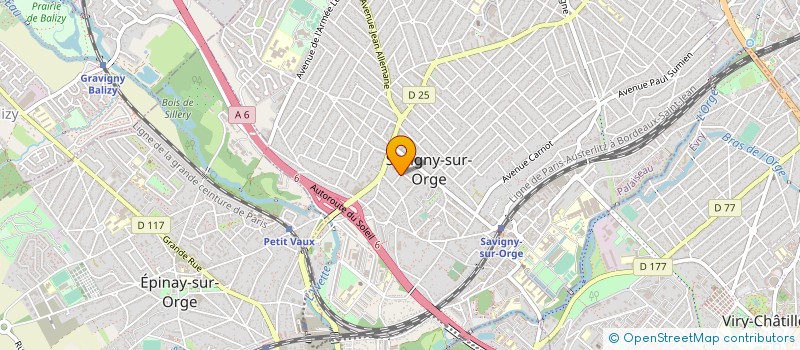 localisation de l'entreprise MADAME VIRGINIE VANNIER à SAVIGNY-SUR-ORGE