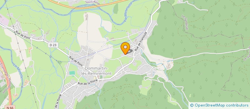 localisation de l'entreprise MADAME VIRGINIE VARGA  DOMMARTIN-LES-REMIREMONT