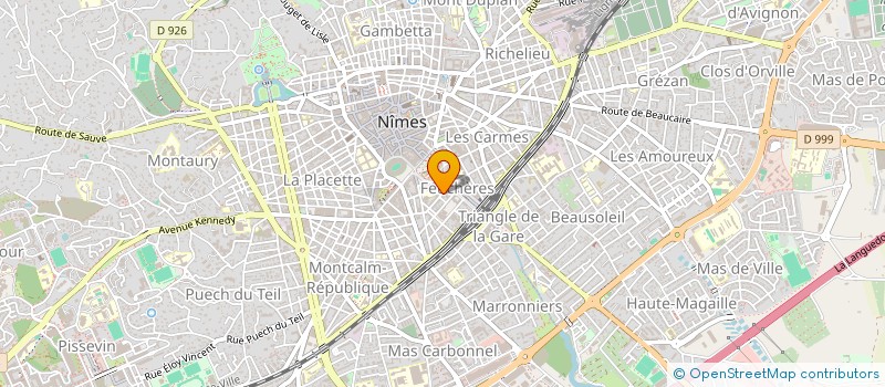 localisation de l'entreprise MADAME VIRGINIE VASSAL  NIMES