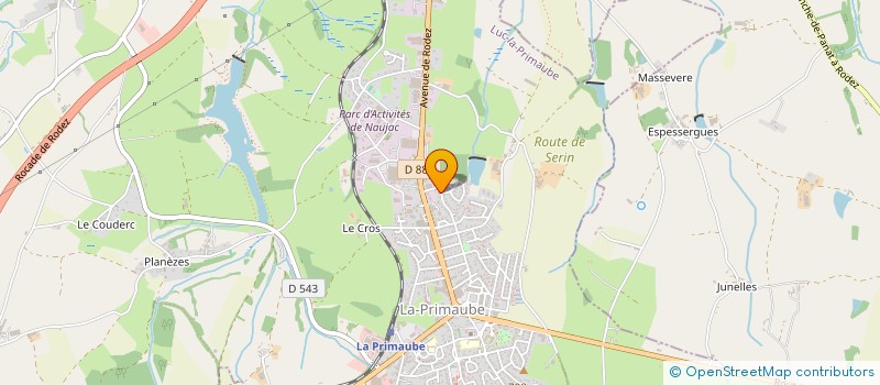 localisation de l'entreprise MADAME VIRGINIE VASSEUR à LUC-LA-PRIMAUBE