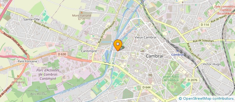 localisation de l'entreprise MADAME VIRGINIE VASSEUR  CAMBRAI