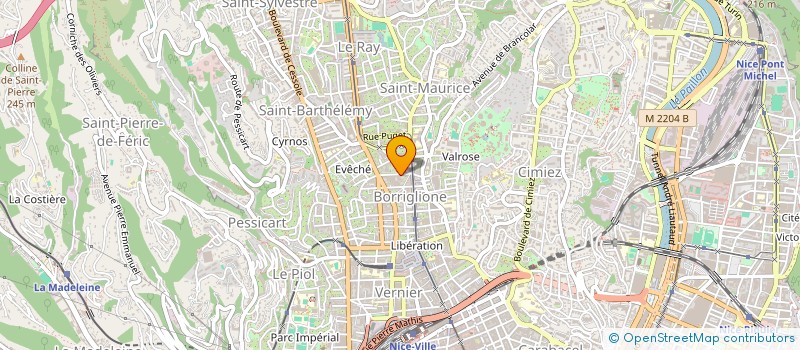 localisation de l'entreprise MADAME VIRGINIE VERCOUTER à NICE