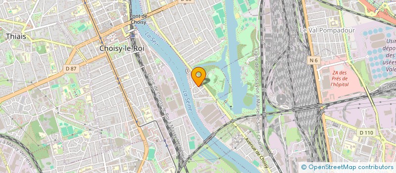 localisation de l'entreprise MADAME VIRGINIE VERDON  CHOISY-LE-ROI