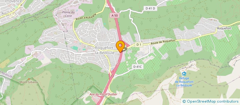 localisation de l'entreprise MADAME VIRGINIE VERDU  ROQUEFORT-LA-BEDOULE