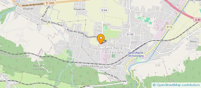 localisation de l'entreprise MADAME VIRGINIE VERGUET  SAINT-PIERRE-EN-FAUCIGNY