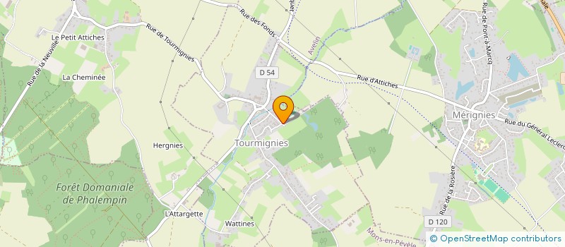 localisation de l'entreprise MADAME VIRGINIE VERMES à TOURMIGNIES
