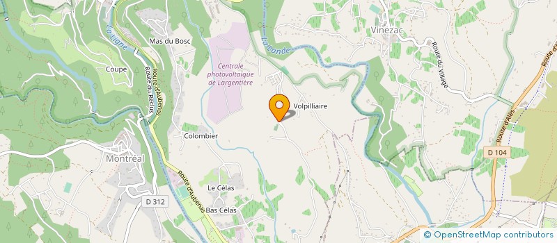 localisation de l'entreprise MADAME VIRGINIE VERNEAU  JOYEUSE