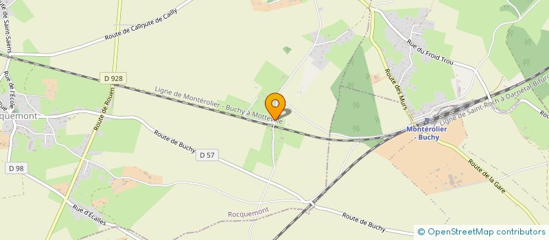 localisation de l'entreprise MADAME VIRGINIE VERNEUIL  ROCQUEMONT