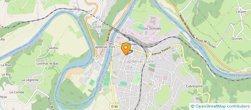 localisation de l'entreprise MADAME VIRGINIE VERONIQUE LASNIER  CAPDENAC-GARE