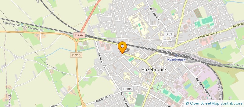 localisation de l'entreprise MADAME VIRGINIE VEYER à HAZEBROUCK