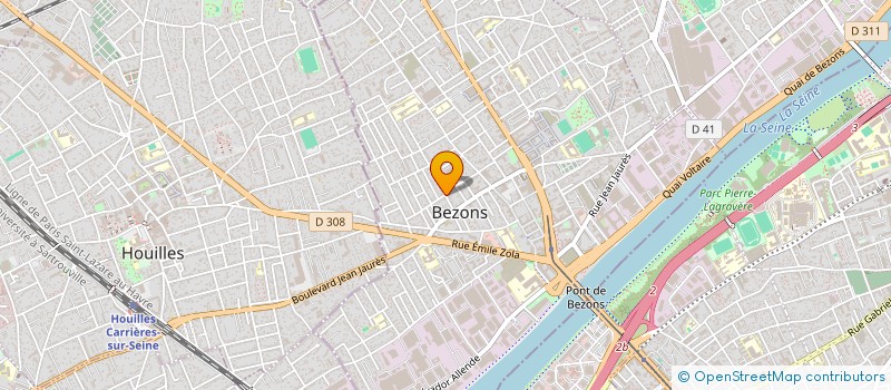 localisation de l'entreprise MADAME VIRGINIE VEYSSIERE  BEZONS