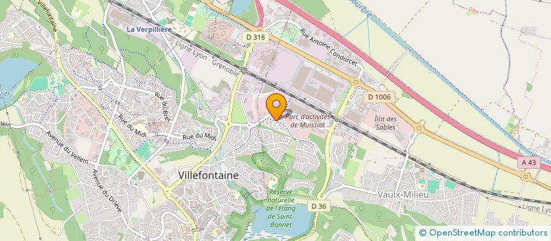 localisation de l'entreprise MADAME VIRGINIE VIAL  VAULX-MILIEU