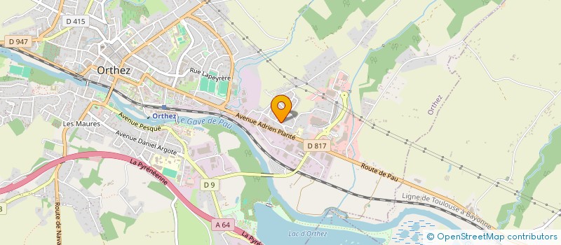 localisation de l'entreprise MADAME VIRGINIE VIDAL  ORTHEZ