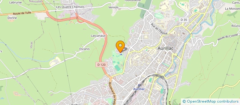 localisation de l'entreprise MADAME VIRGINIE VIEYRES à AURILLAC