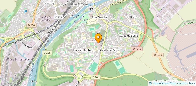 localisation de l'entreprise MADAME VIRGINIE VILANOVA  CREIL