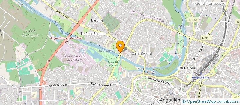 localisation de l'entreprise MADAME VIRGINIE VILLECHANGE à ANGOULEME