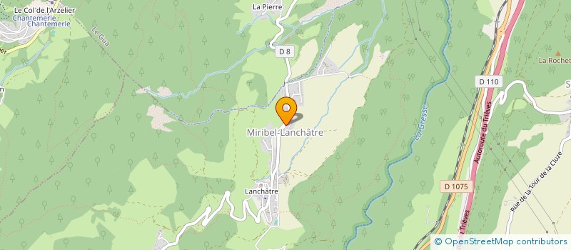 localisation de l'entreprise MADAME VIRGINIE VILLETTE  MIRIBEL-LANCHATRE