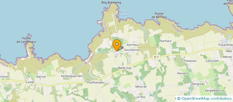 localisation de l'entreprise MADAME VIRGINIE VINCENT  CLEDEN-CAP-SIZUN