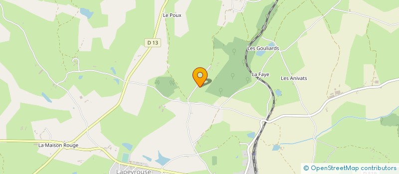 localisation de l'entreprise MADAME VIRGINIE VINCHES  LA CROUZILLE