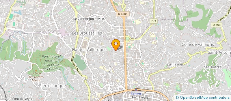 localisation de l'entreprise MADAME VIRGINIE VINSONNEAU à CANNES
