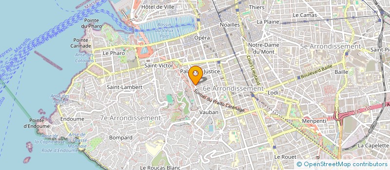 localisation de l'entreprise MADAME VIRGINIE VOULAND  MARSEILLE