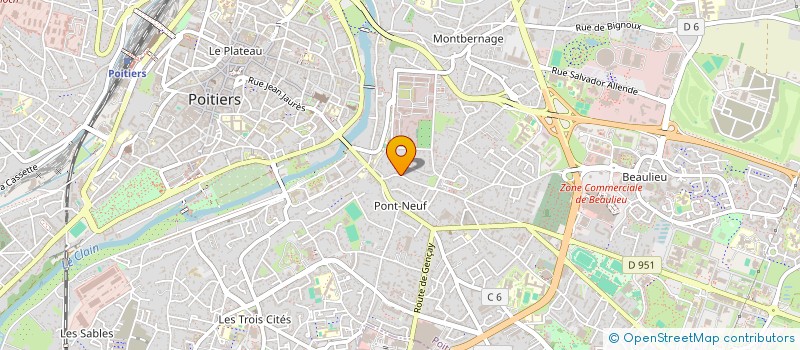 localisation de l'entreprise MADAME VIRGINIE VOYER à POITIERS