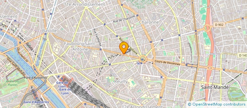 localisation de l'entreprise MADAME VIRGINIE VUAILLAT  PARIS 11