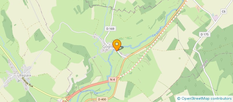 localisation de l'entreprise MADAME VIRGINIE VUILLAUME  GOGNEY