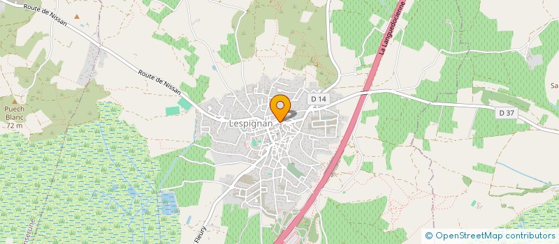 localisation de l'entreprise MADAME VIRGINIE VUOSO  LESPIGNAN