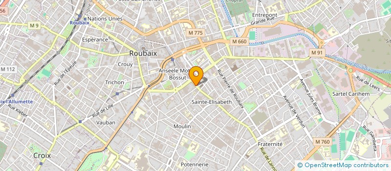 localisation de l'entreprise MADAME VIRGINIE WAELES à ROUBAIX