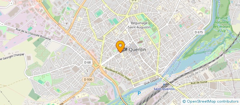 localisation de l'entreprise MADAME VIRGINIE WARLET à SAINT-QUENTIN